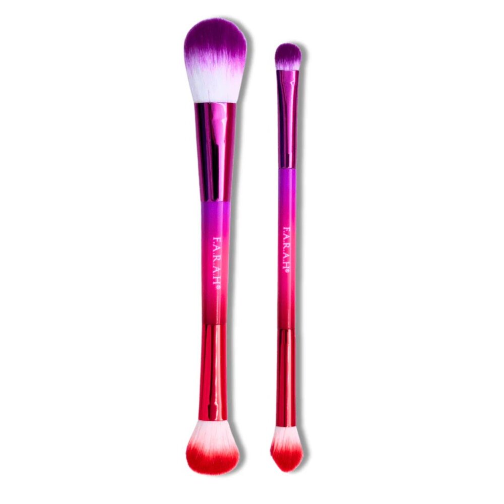 F.A.R.A.H Shade & Blend Brush + Blush & Highlight Brush 2 ct.